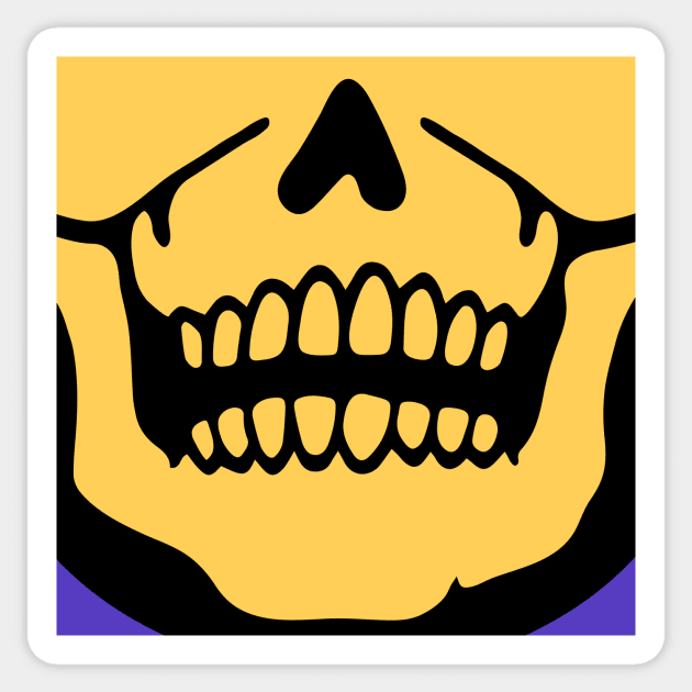 skeleton skull smile face mask Sticker by walterorlandi